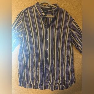Faconnable Multicolor Striped Shirt Size XXL